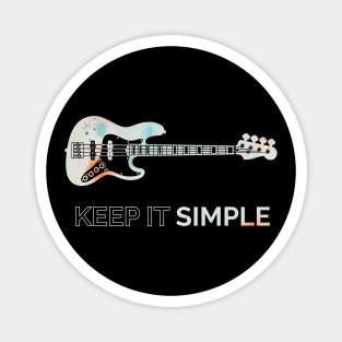 Keep It Simple J-Style Bass Guitar Texture Magnet